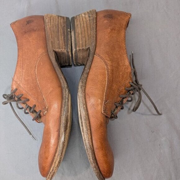 Frye Womens Carson Lace Up Oxford Shoes Brown Leather Size 8.5 - Picture 9 of 11